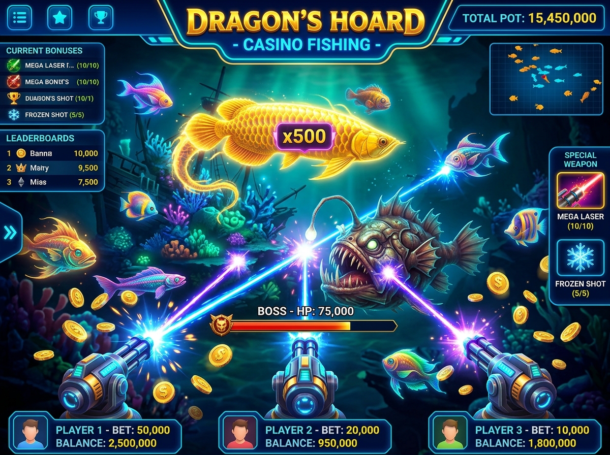 1XROLL 1XROLL Fishing Games — Aim, Shoot, Win